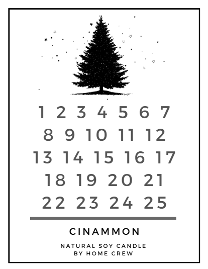 Advent Calendar Soy Candles | Hand Poured