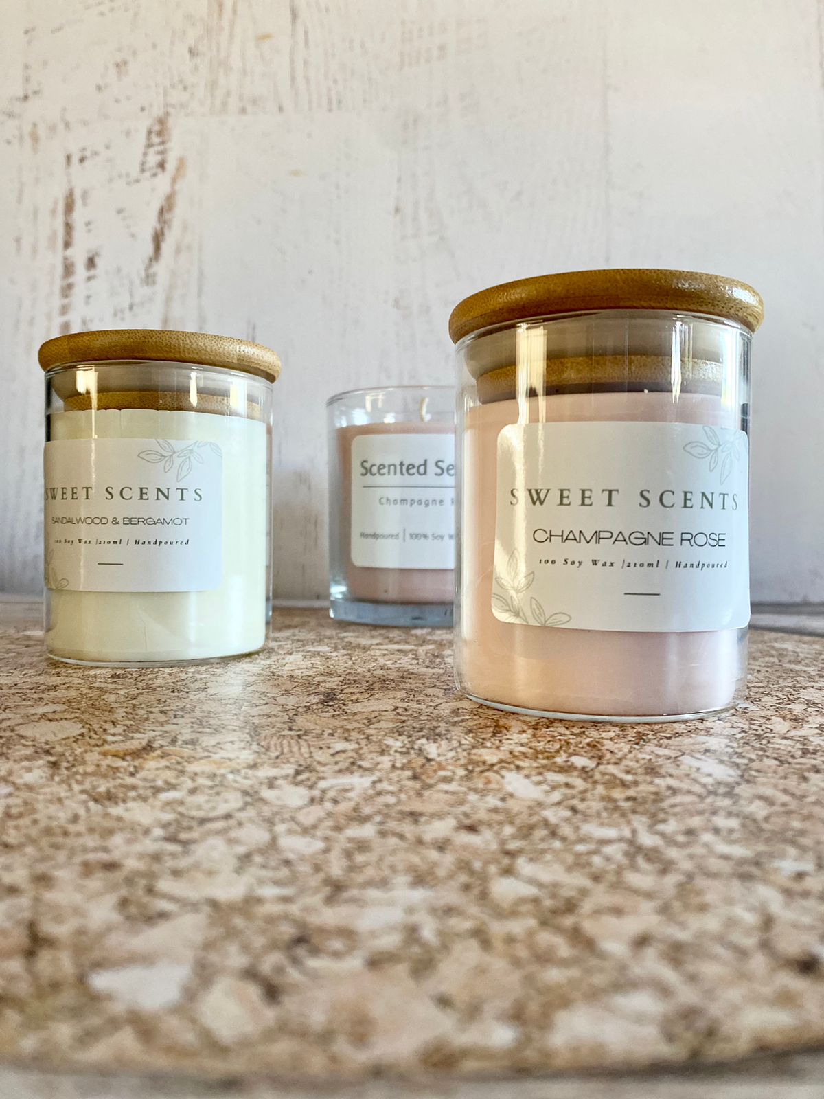 Scented Soy Candles, by Home Crew