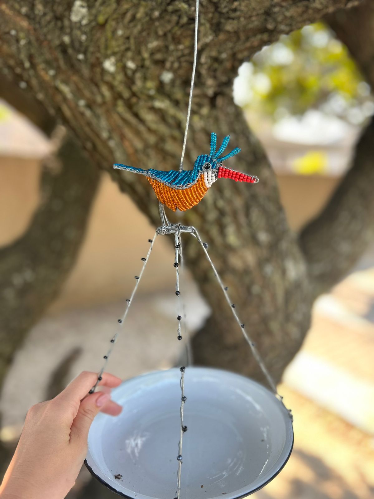 Standing wire bird, by Itso's Wire Business