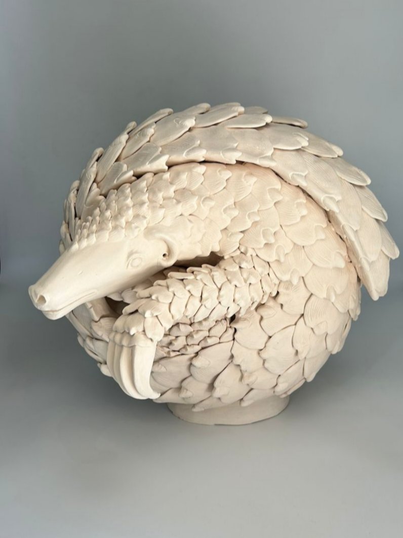 Pangolin Sculpture | Nkwe Ceramics by All Things Clay