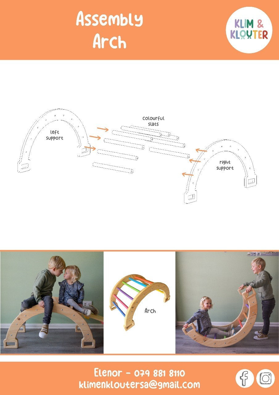 Klim & Klouter Wooden Pikler Arch