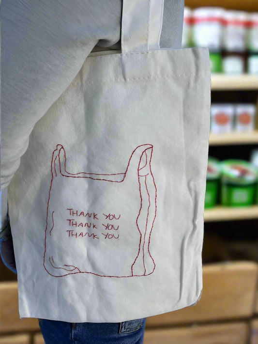 Embroidered Tote Bag