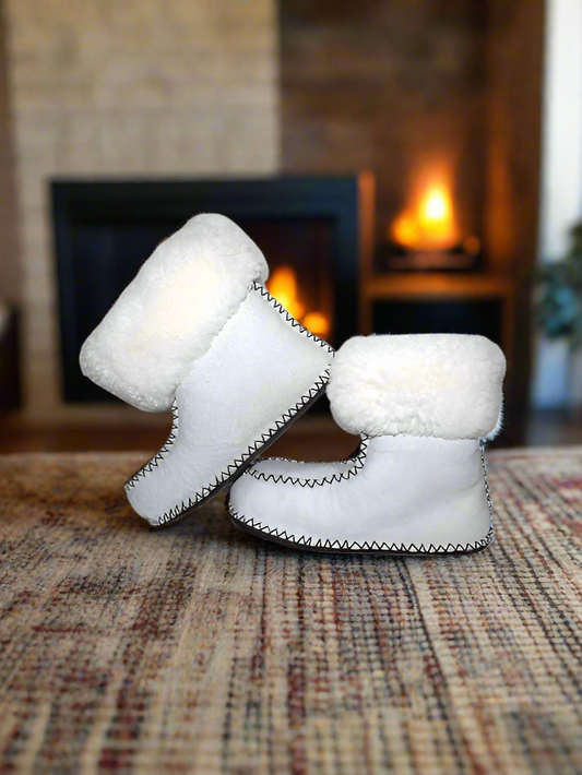 Authentic Karoo Sheepskin Boot Slippers, by Agora Crafts