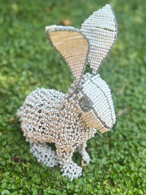 African Bead and Wire Bunny