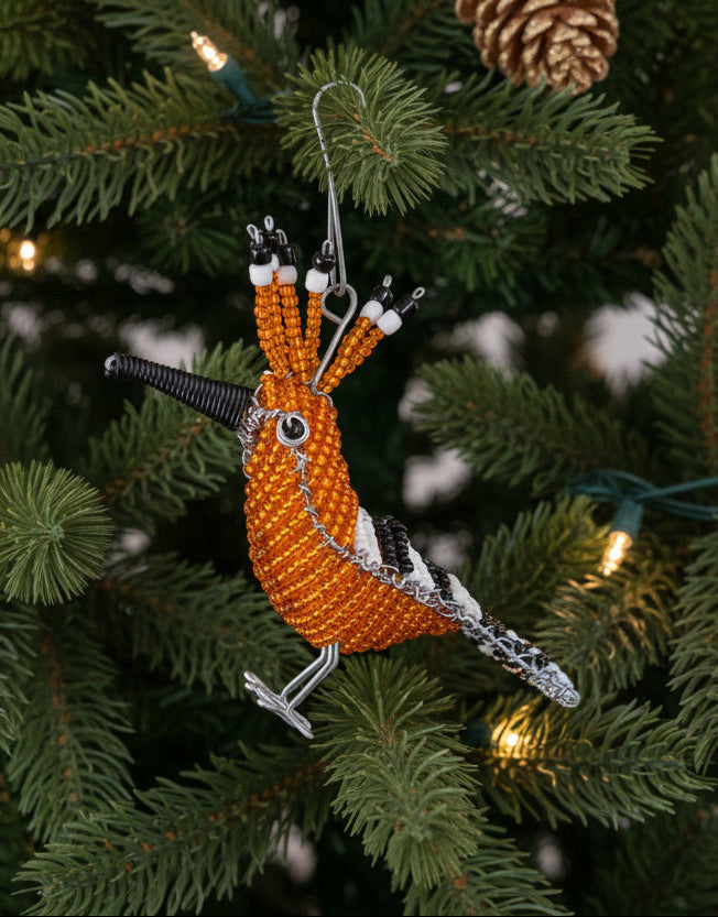 Hoopoe Christmas Ornament