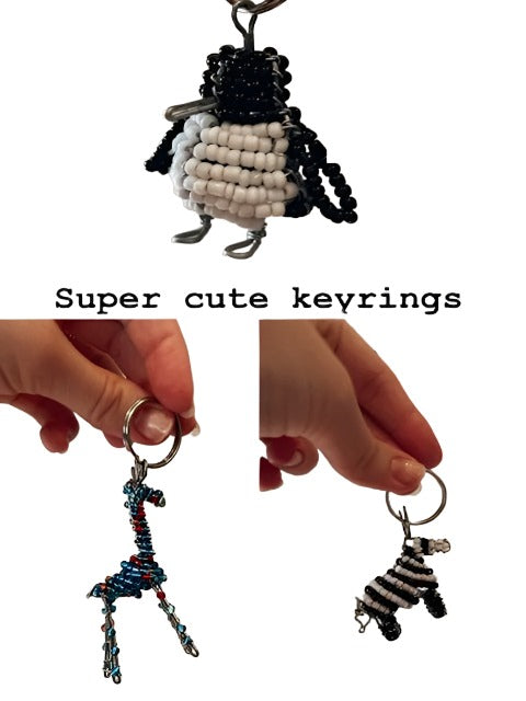 Beaded Animal Keyrings