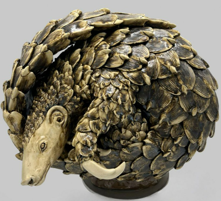 Pangolin Sculpture | Nkwe Ceramics by All Things Clay