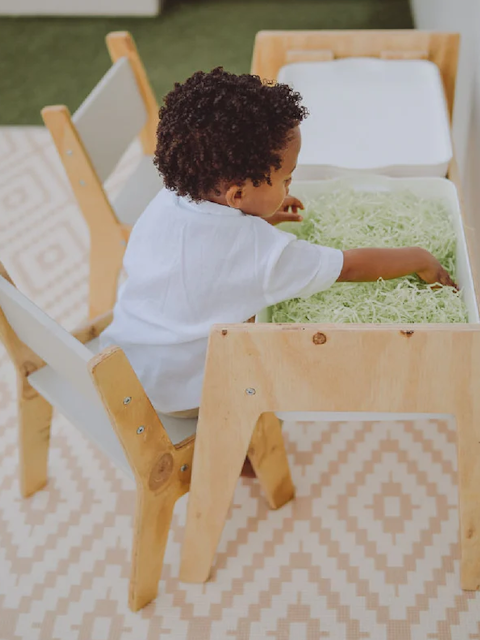 Klim & Klouter Sensory Table & Chairs Combo for kids - Montesori