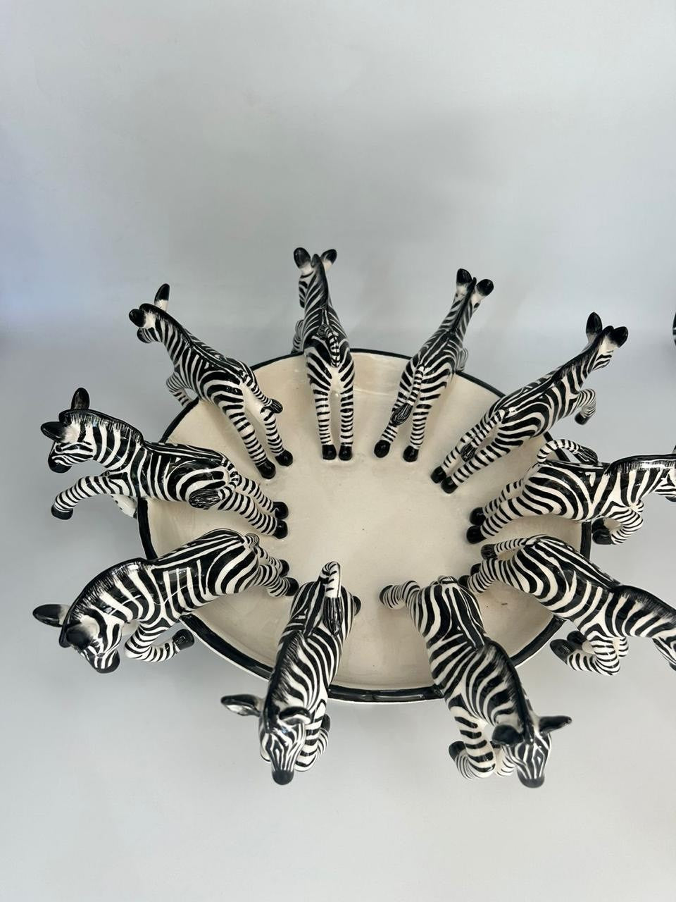 Zebra Carousel Display Bowl | Nkwe Ceramics by All Things Clay