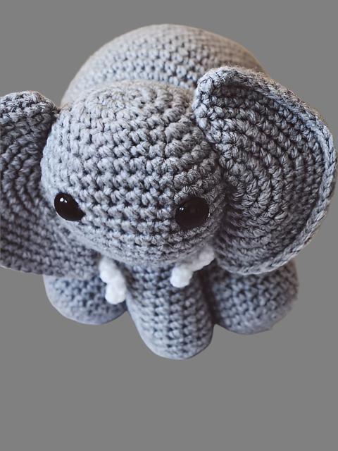 Crochet Elephant, by Pretty Fingers - Truffle Pig Recce