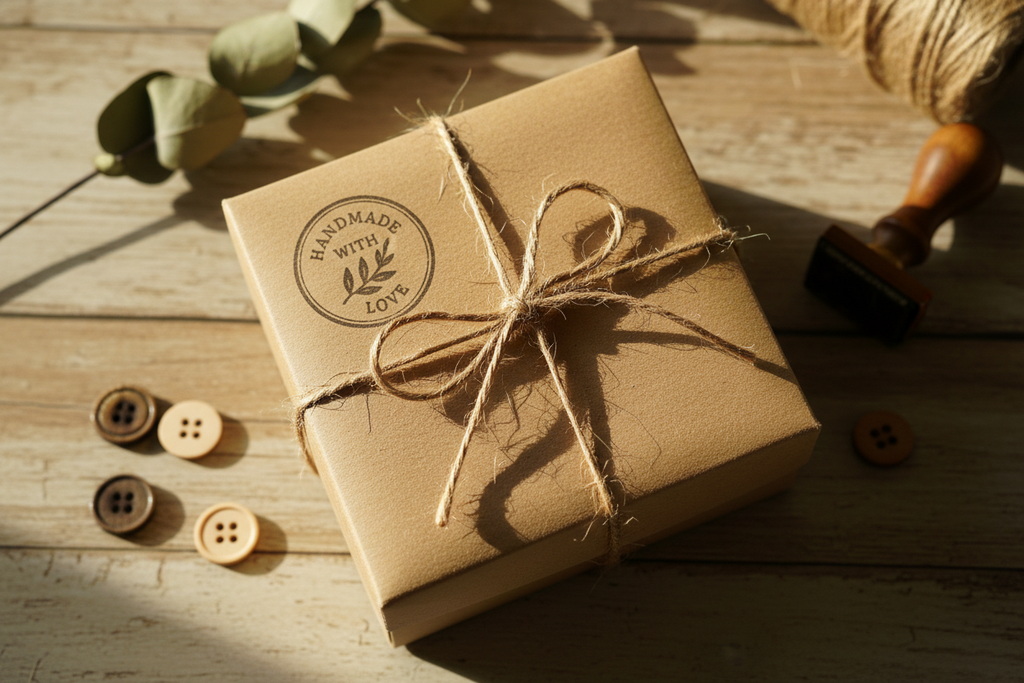 Stamps for cozy journaling and small business packaging