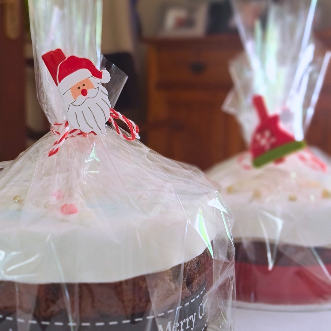 Christmas Cake - Iced with Pettinice and Marzipan with Detail