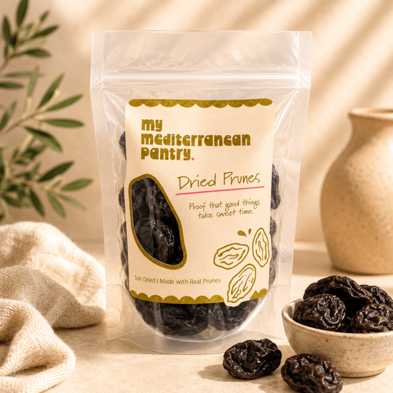 Sun-dried apricots, pears and prunes