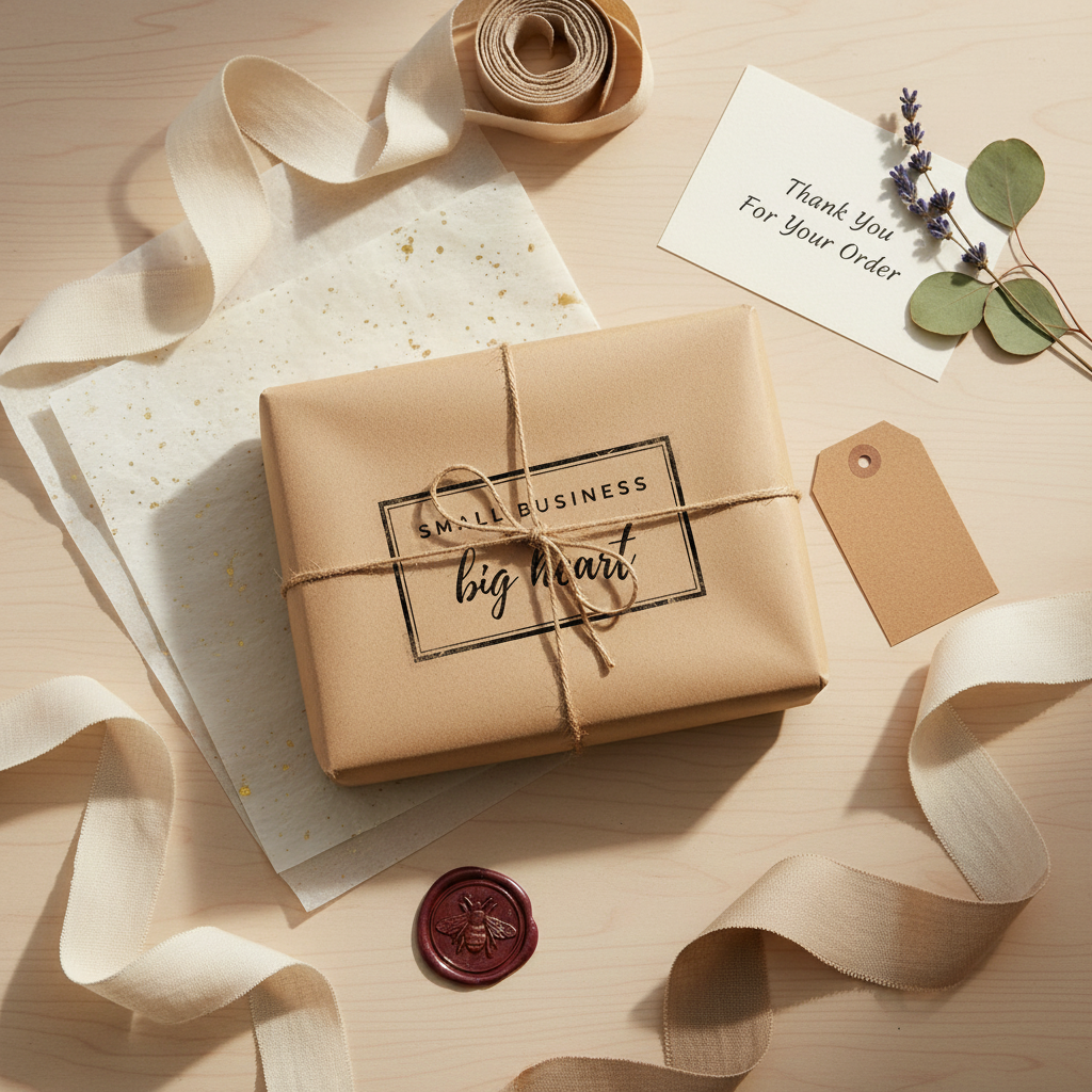 Stamps for cozy journaling and small business packaging