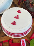 Christmas Cake - Iced with Pettinice and Marzipan with Detail