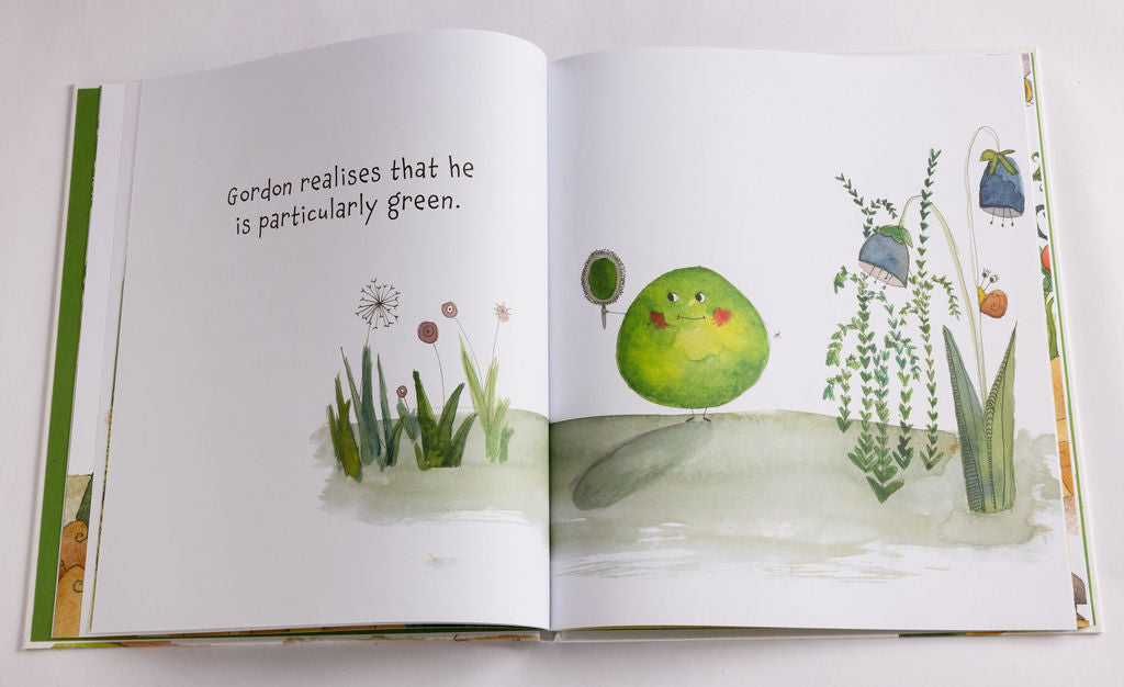 Gordon the Garden Pea, Children's book by Marilize Ackermann
