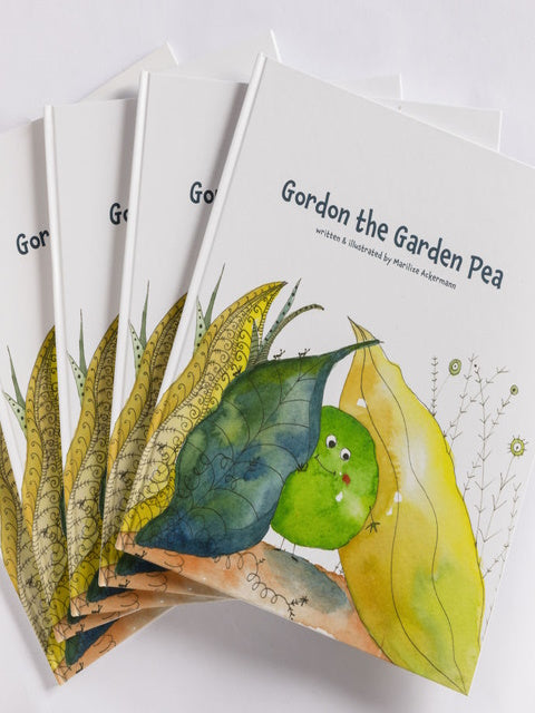 Gordon the Garden Pea, Children's book by Marilize Ackermann