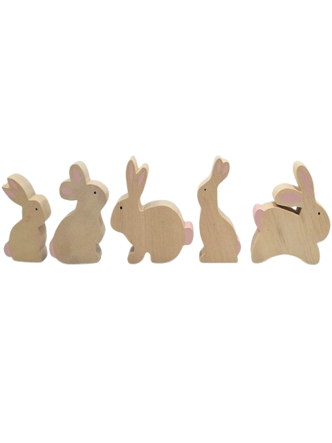 Wooden Bunny Set