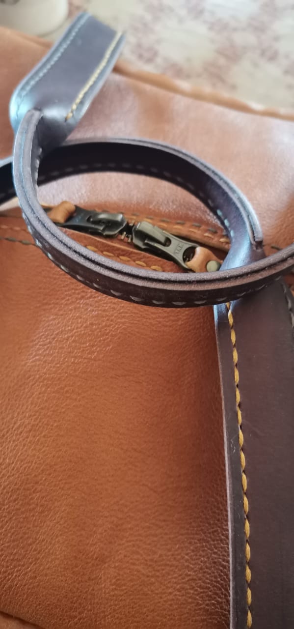 Hand Stitched Leather Travel Bag