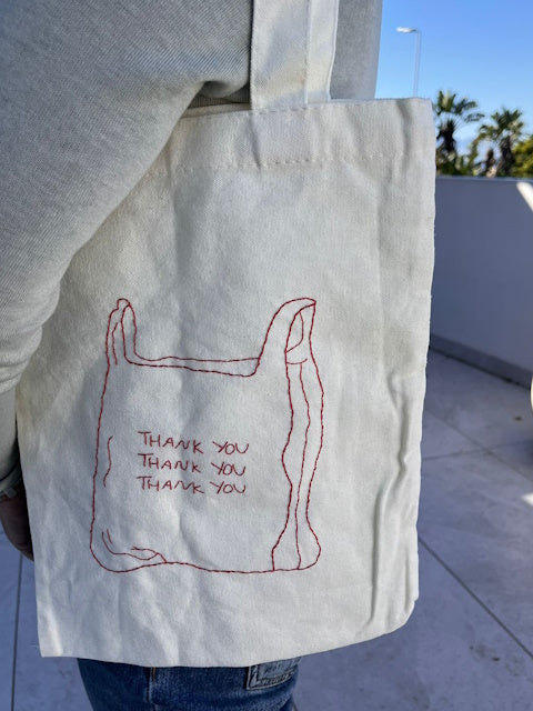 Embroidered Tote Bag