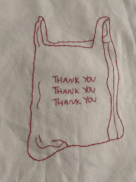 Embroidered Tote Bag