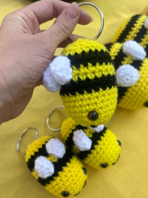 Crochet Bee Keyring