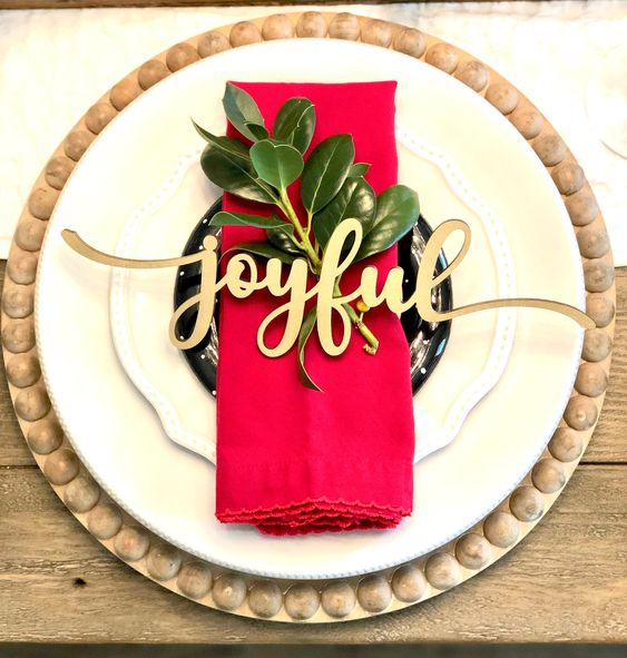 Festive Cake Toppers and Plate Decor