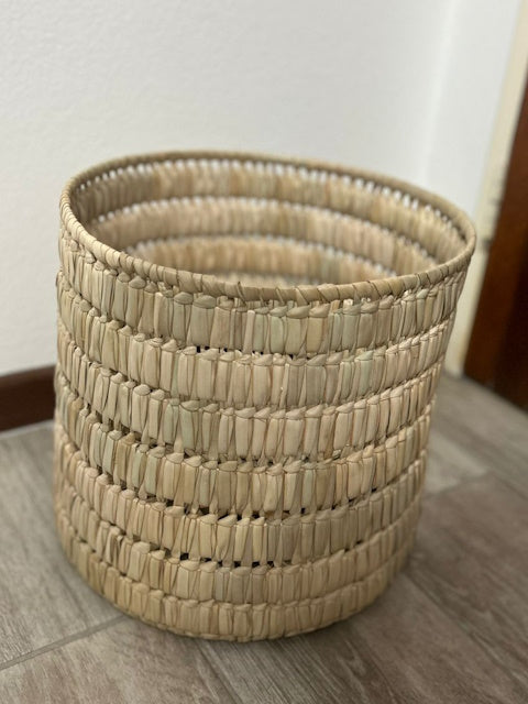 Light woven Bin, by Savannah Interiors