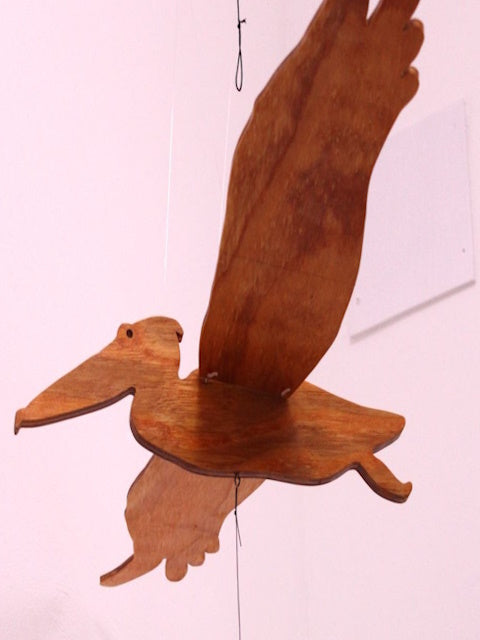 Handcrafted Pelican Mobile | Wooden Decor