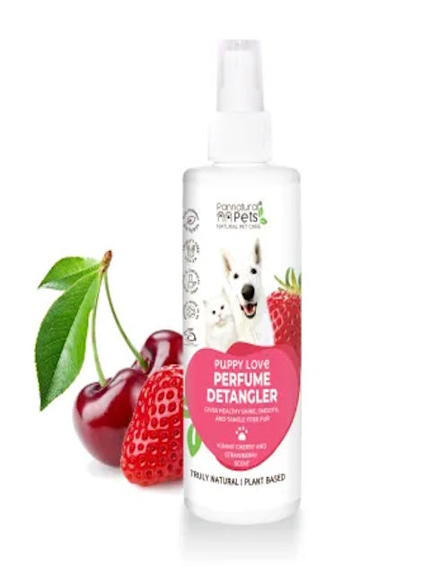 Natural Detangler Perfume Spray – Puppy Love Strawberry