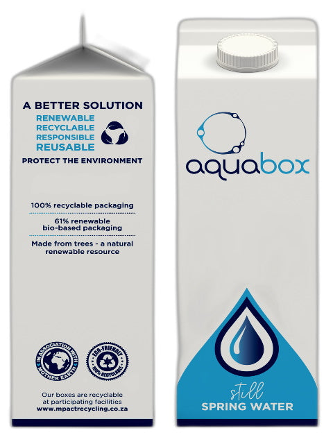 Still Mineral Water in paperboard cartons, by Aquabox | Case of 24 x 500ml