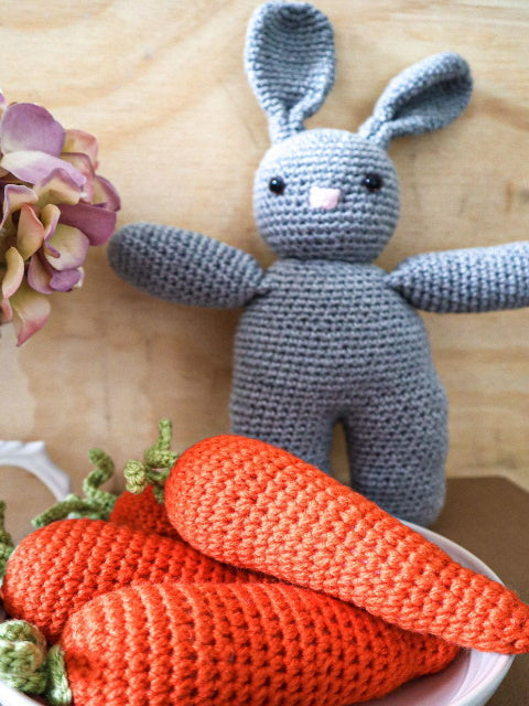 Crochet Bunny and Carrots, by Pretty Fingers - Truffle Pig Recce