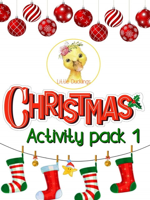 Christmas activity pack, by Little Ducklings