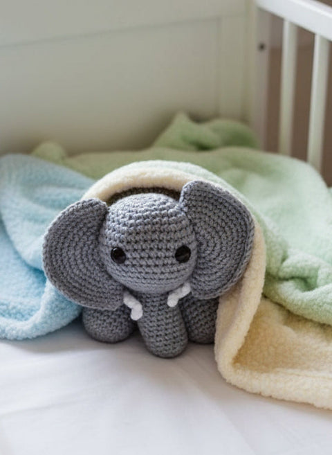 Crochet Elephant, by Pretty Fingers - Truffle Pig Recce