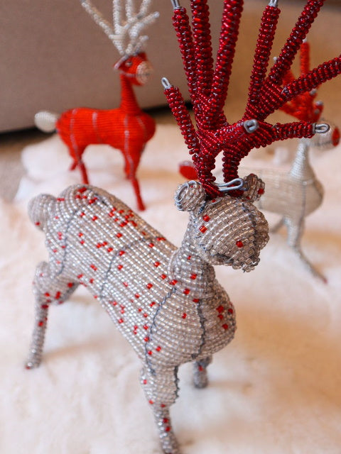 Large Beaded Christmas Reindeer