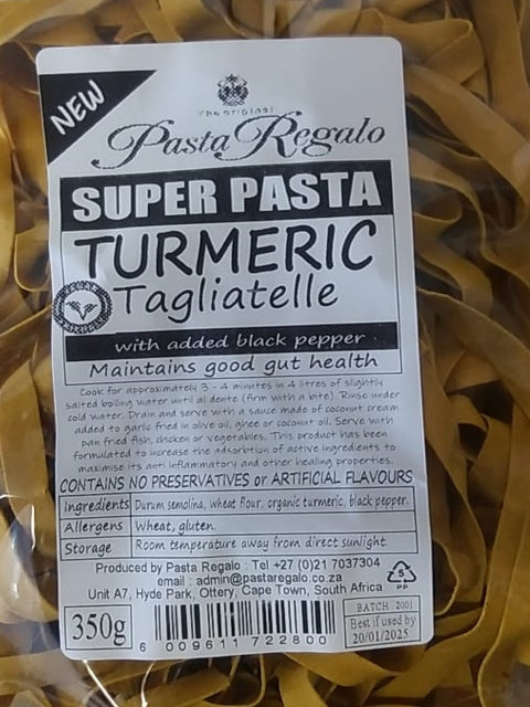 Turmeric Tagliatelle, by Pasta Regalo